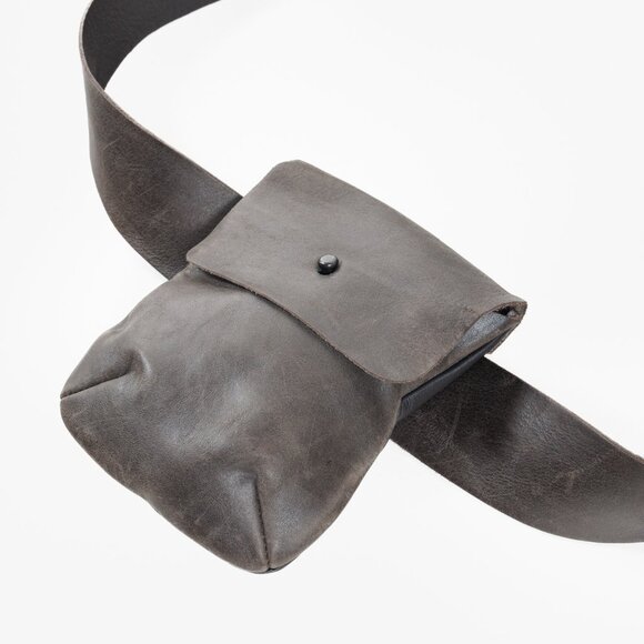 Annette Görtz Brown Leather Belt Pouch Crossbody - Picture 4 of 8